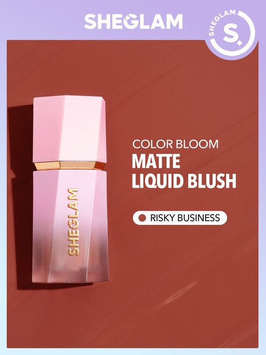 Sheglam - Color Bloom Matte Liquid Blush - Risky Business