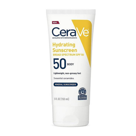 Cerave Hydrating Mineral Sunscreen Spf50 Body 5Oz/150Ml