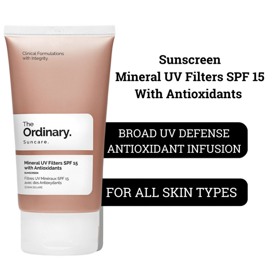 Sunscreen Mineral UV Filters SPF 15 With Antioxidants